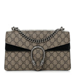 GG Supreme Monogram Small Dionysus Shoulder Bag Black
