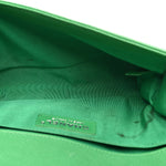 Caviar Quilted Medium Boy Flap Green