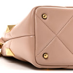 Nappa Small Roman Stud The Handle Bag Rose Cannelle