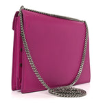 Smooth Calfskin Monogram Cassandra Clasp Bag Electric Fuchsia
