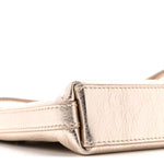 Metallic Calfskin Mini Voyou Bag Dusty Gold
