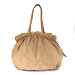 Nylon Jacquard Logo Drawstring Tote Sesamo