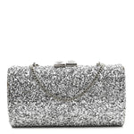 Glitter Celeste Clutch Silver
