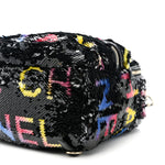 Sequin Lambskin CC Backpack Black Red Blue Yellow