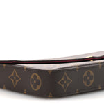 Monogram Pochette Felicie Chain Wallet Fuchsia