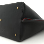 Grainy Calfskin VLogo Escape Hobo Bag Black