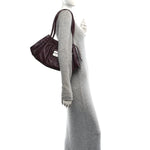 Nappa Medium The Cristina Satchel Dark Plum