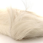 Faux Fur XS Lock Antigona Shoulder Bag White