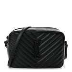 Calfskin Matelasse Monogram Monochrome Lou Camera Bag Black