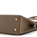 Epsom Mini Kelly Sellier 20 Etoupe
