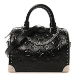 Calfskin Monogram Saga Speedy Trunk 20 Black