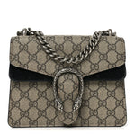 GG Supreme Monogram Mini Dionysus Shoulder Bag Black