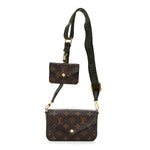 Monogram Felicie Strap & Go Kaki