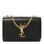 Grain De Poudre Small Monogram Kate Satchel Black