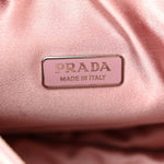 Satin Crystal Mini Re-Edition 2000 Bag Alabastro