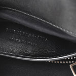 Sheepskin Matelasse Chevron Monogram Medium College Bag Black