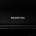 Shiny Calfskin Monochrome Crocodile Embossed Small Hourglass Top Handle Bag Black