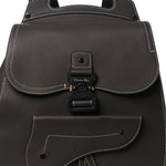 Grained Calfskin Maxi Gallop Sling Bag Grey