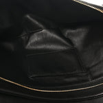 Calfskin Stitched Thin City Clutch Black