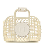 Recycled Plastic Vitello Liberty Matte Small Fendi Basket White Ice
