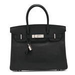 Epsom Birkin 30 Black