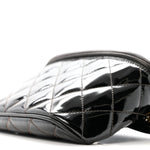 Patent Calfskin Quilted Waist Belt Bag 70 28 Black