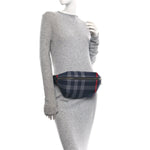 House Check Sonny Bum Bag Navy Grey