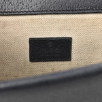 GG Supreme Monogram Textured Dollar Calfskin Small Rectangular Dionysus Shoulder Bag Beige Blue