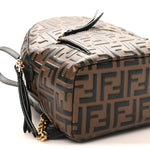 Vitello Bi-Color FF 1974 Embossed Mini Backpack Maya Black