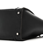 Drummed Calfskin Mini Luggage Black