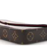 Monogram Pochette Felicie Chain Wallet Fuchsia
