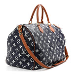 Calfskin Monogram Speedy P9 Bandouliere 50 Indigo