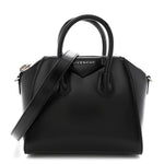 Shiny Lord Calfskin Mini Antigona Black