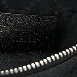 GG Monogram Double Pocket Belt Bag Black