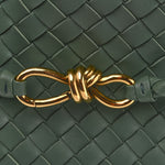 Nappa Intrecciato Medium Andiamo Shoulder Bag Aloe