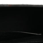 Grain De Poudre Textured Mixed Matelasse Triquilt Small Monogram Satchel Black
