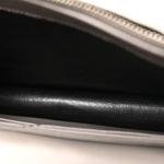 Calfskin Crocodile Embossed Kate Monogram Tassel Chain Wallet Fog