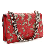 GG Supreme Monogram Arabesque Dionysus Shoulder Bag Hibiscus Red