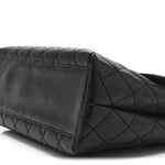 Caviar Quilted Jumbo Kelly Flap Black