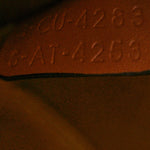 Triomphe Canvas Calfskin Small Bucket Bag Tan