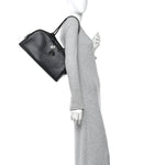 Calfskin Large Perfect Bowling Bag Black