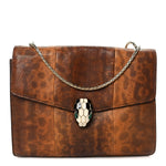 Karung Serpenti Forever Medium Shoulder Bag Brown