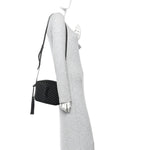 Calfskin Matelasse Monogram Monochrome Lou Camera Bag Black