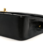 Lambskin Quilted Small Single Flap Black