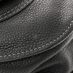 Calfskin Medium Marcie Satchel Black