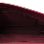 Calfskin Quilted Double Stitch New Medium Boy Flap Burgundy