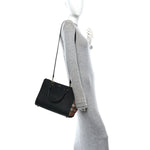 Calfskin Mega Check Small Banwell Tote Black