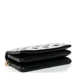 Lambskin Embossed Monogram Pochette Coussin Black
