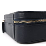 Caviar Quilted Medium CC Filigree Vanity Case Navy