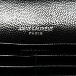 Grain De Poudre Matelasse Chevron Monogram Chain Wallet Black